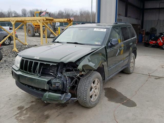 1J8GR48K27C507260 - 2007 JEEP GRAND CHER GREEN photo 2