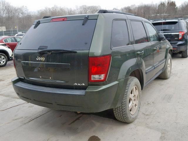 1J8GR48K27C507260 - 2007 JEEP GRAND CHER GREEN photo 4