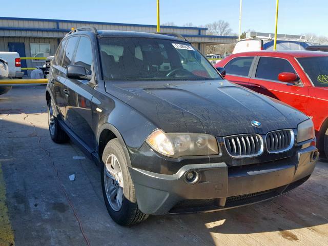 WBXPA93405WD08729 - 2005 BMW X3 3.0I BLACK photo 1