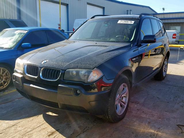 WBXPA93405WD08729 - 2005 BMW X3 3.0I BLACK photo 2