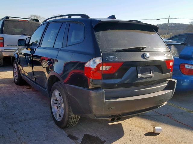 WBXPA93405WD08729 - 2005 BMW X3 3.0I BLACK photo 3