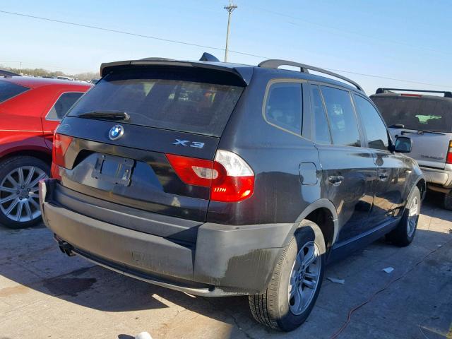 WBXPA93405WD08729 - 2005 BMW X3 3.0I BLACK photo 4