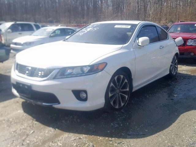 1HGCT2B85DA004226 - 2013 HONDA ACCORD EXL WHITE photo 2