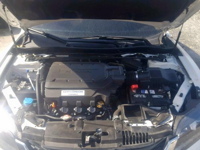 1HGCT2B85DA004226 - 2013 HONDA ACCORD EXL WHITE photo 7