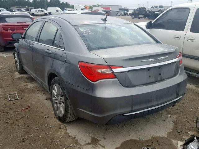 1C3CCBAB4CN292070 - 2012 CHRYSLER 200 LX GRAY photo 3