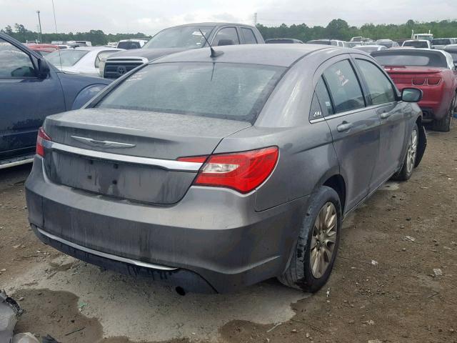 1C3CCBAB4CN292070 - 2012 CHRYSLER 200 LX GRAY photo 4