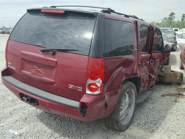 1GKFK13037R305931 - 2007 GMC YUKON RED photo 4