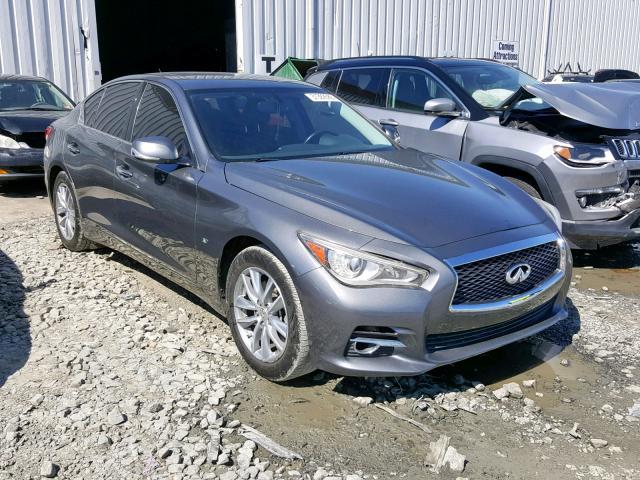 JN1BV7ARXEM682114 - 2014 INFINITI Q50 BASE GRAY photo 1