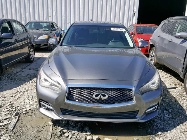 JN1BV7ARXEM682114 - 2014 INFINITI Q50 BASE GRAY photo 9