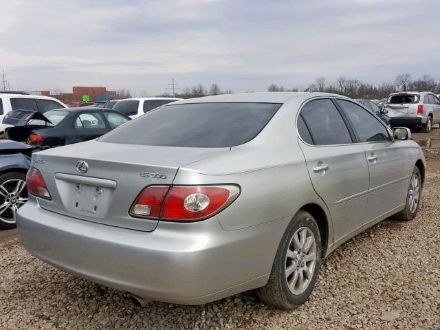 JTHBF30G030108370 - 2003 LEXUS ES 300 SILVER photo 4