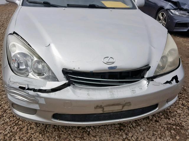 JTHBF30G030108370 - 2003 LEXUS ES 300 SILVER photo 9