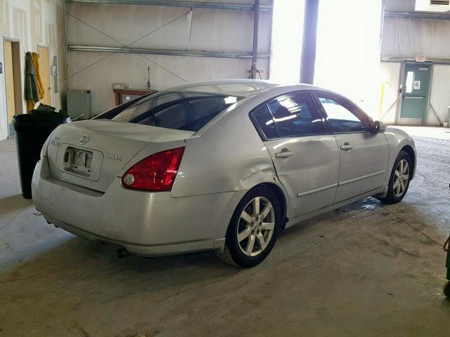 1N4BA41E74C853027 - 2004 NISSAN MAXIMA SE SILVER photo 4