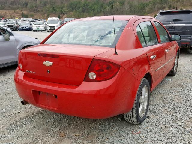 1G1AZ52F457653902 - 2005 CHEVROLET COBALT LT RED photo 4