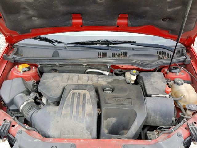 1G1AZ52F457653902 - 2005 CHEVROLET COBALT LT RED photo 7