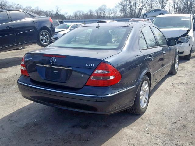 WDBUF26JX6A977241 - 2006 MERCEDES-BENZ E 320 CDI BLUE photo 4