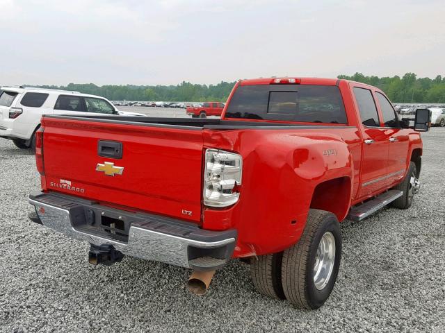 1GC4K0CYXJF123154 - 2018 CHEVROLET SILVERADO RED photo 4