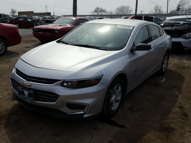 1G1ZB5ST2JF120007 - 2018 CHEVROLET MALIBU LS 银色 照片 2