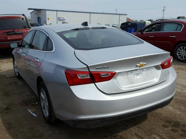 1G1ZB5ST2JF120007 - 2018 CHEVROLET MALIBU LS 银色 照片 3