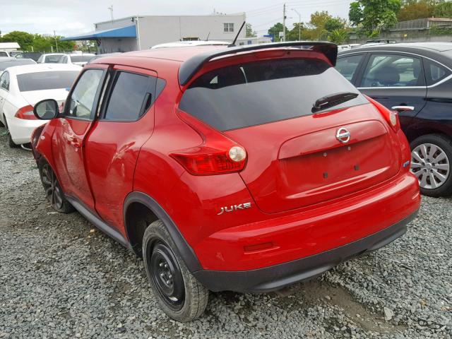 JN8AF5MR5ET353224 - 2014 NISSAN JUKE S RED photo 3