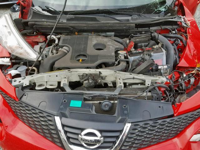 JN8AF5MR5ET353224 - 2014 NISSAN JUKE S RED photo 7