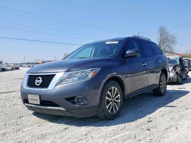 5N1AR2MM4EC665178 - 2014 NISSAN PATHFINDER GRAY photo 2