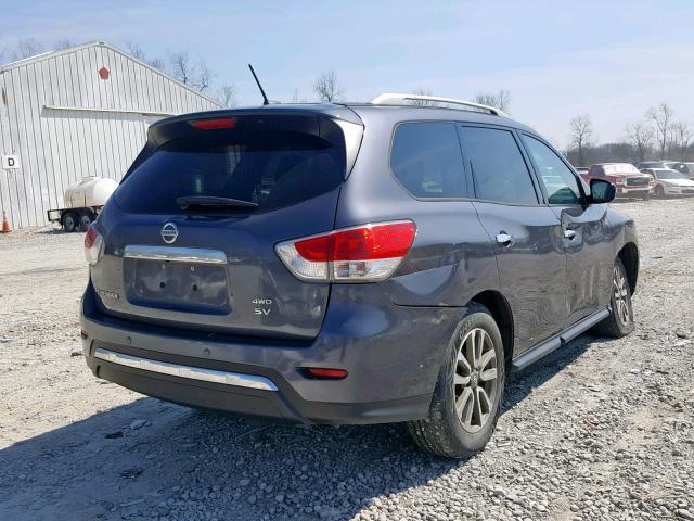 5N1AR2MM4EC665178 - 2014 NISSAN PATHFINDER GRAY photo 4