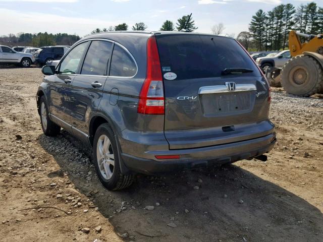 5J6RE4H70BL081482 - 2011 HONDA CR-V EXL GRAY photo 3