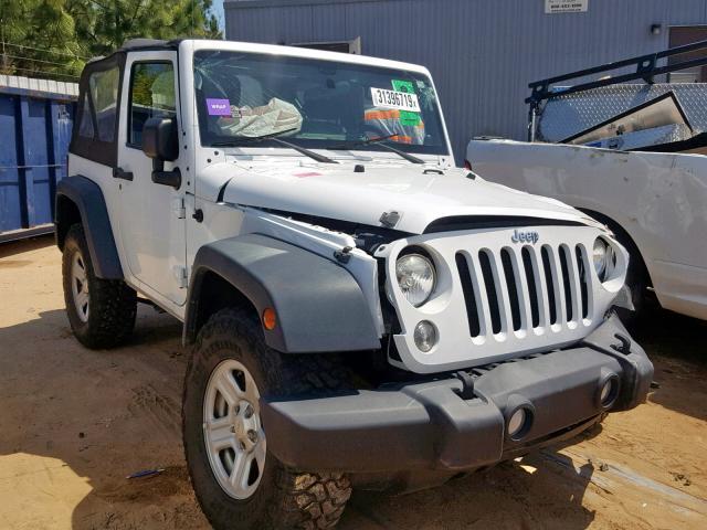 1C4AJWAG9EL131501 - 2014 JEEP WRANGLER S WHITE photo 1