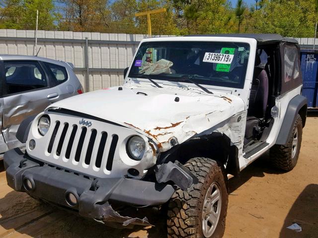 1C4AJWAG9EL131501 - 2014 JEEP WRANGLER S WHITE photo 2