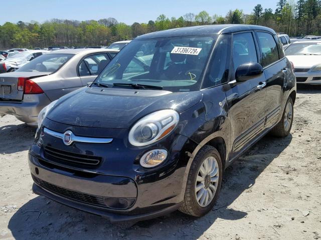 ZFBCFABH4EZ001226 - 2014 FIAT 500L EASY BLACK photo 2