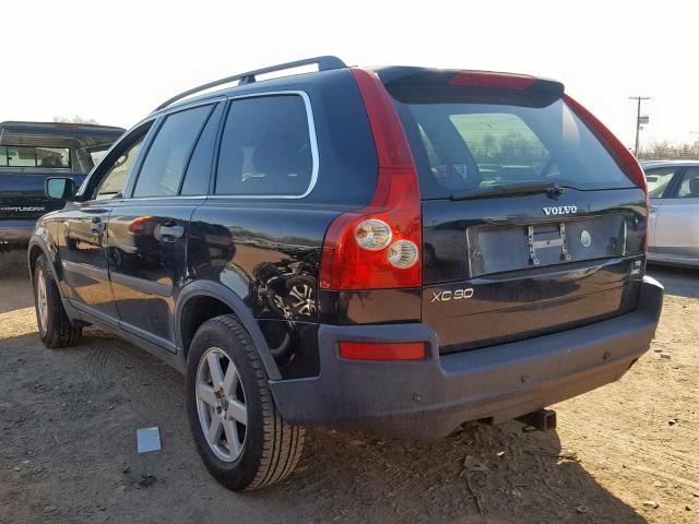 YV1CZ911151143923 - 2005 VOLVO XC90 T6 BLACK photo 3