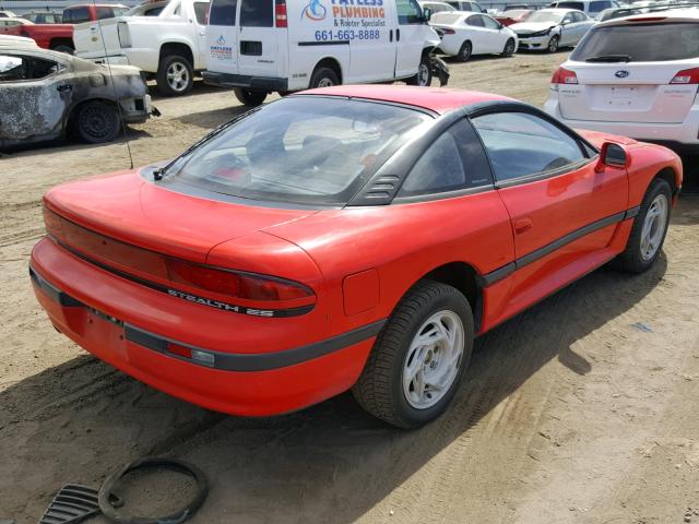 JB3XD54B0MY027929 - 1991 DODGE STEALTH ES RED photo 4