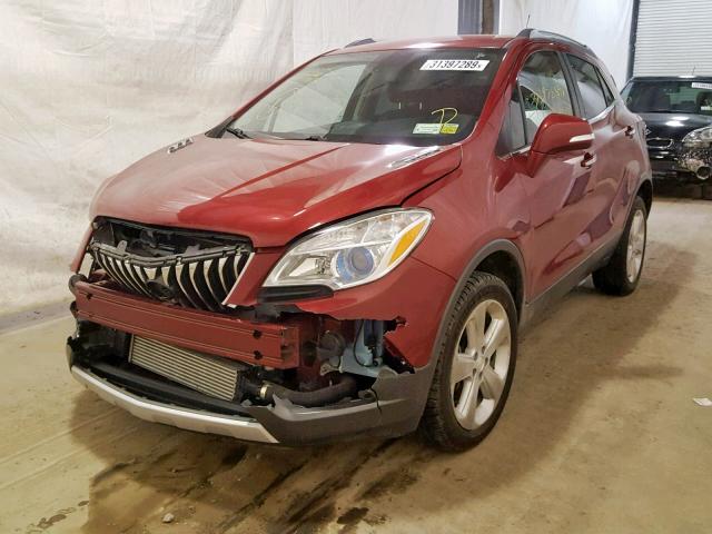 KL4CJESB8FB269277 - 2015 BUICK ENCORE MAROON photo 2