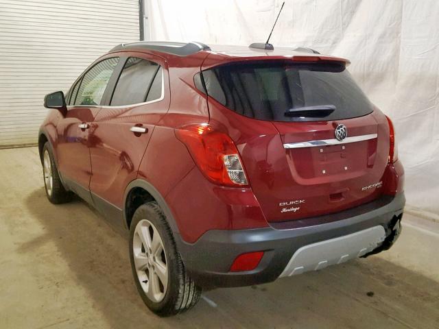 KL4CJESB8FB269277 - 2015 BUICK ENCORE MAROON photo 3