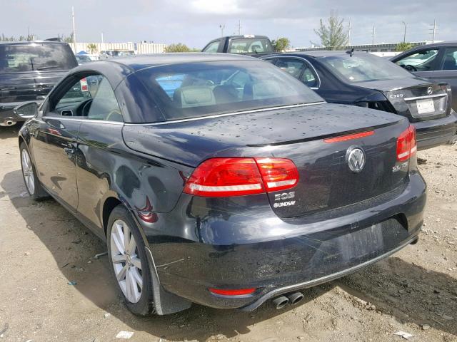 WVWBW8AHXDV004771 - 2013 VOLKSWAGEN EOS KOMFOR BLACK photo 3