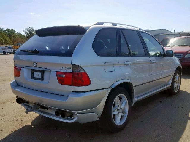 5UXFB935X2LN78722 - 2002 BMW X5 4.6IS SILVER photo 4