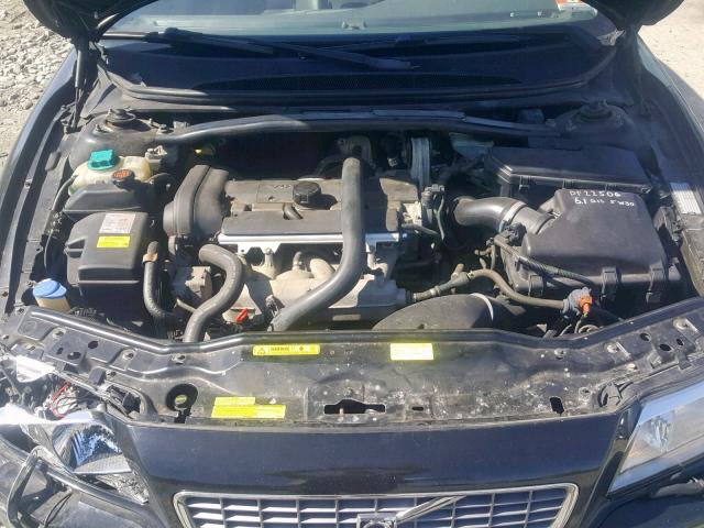 YV1TS59H641368111 - 2004 VOLVO S80 2.5T BLACK photo 7