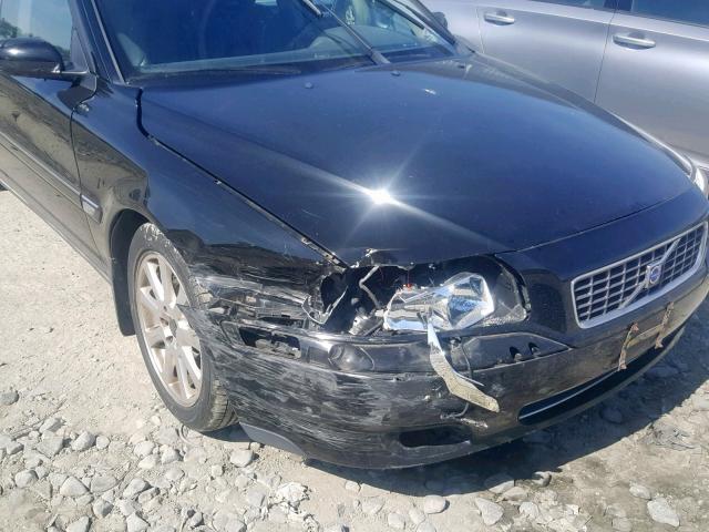 YV1TS59H641368111 - 2004 VOLVO S80 2.5T BLACK photo 9