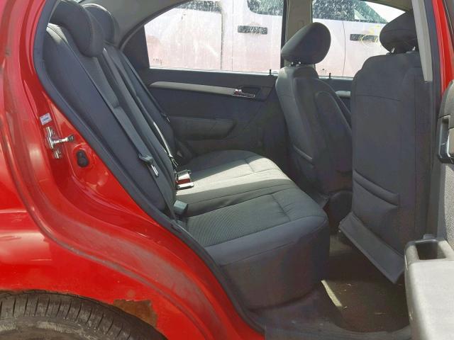KL1TD56618B099946 - 2008 CHEVROLET AVEO BASE Қызыл фото 6