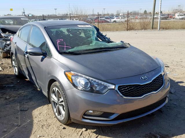 KNAFZ4A82G5551973 - 2016 KIA FORTE EX GRAY photo 1