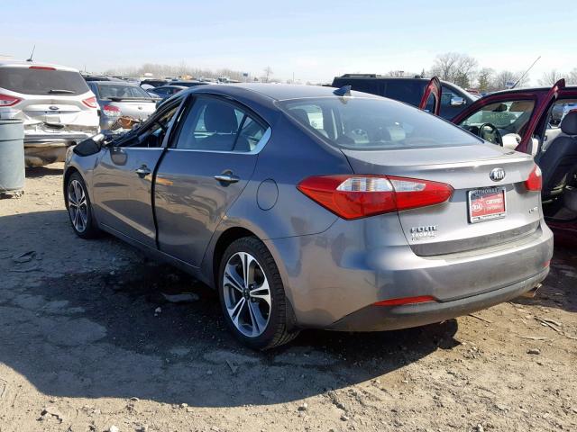 KNAFZ4A82G5551973 - 2016 KIA FORTE EX GRAY photo 3