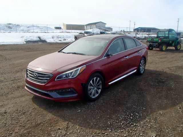 5NPE34AFXFH173401 - 2015 HYUNDAI SONATA SPO RED photo 2