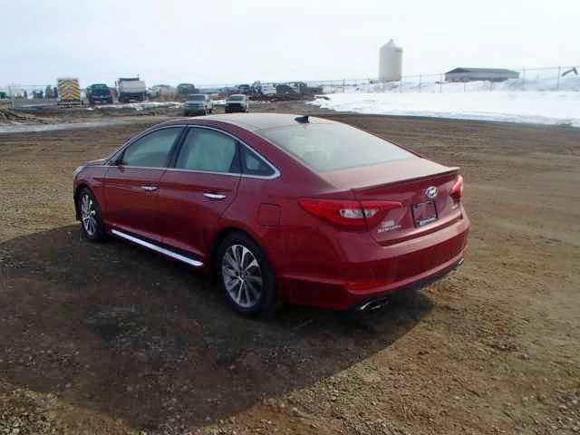 5NPE34AFXFH173401 - 2015 HYUNDAI SONATA SPO RED photo 3