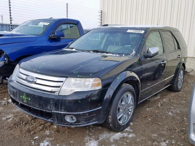 1FMDK06W08GA37152 - 2008 FORD TAURUS X L BLACK photo 2