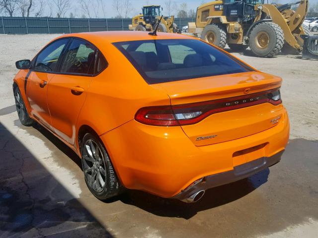 1C3CDFBB9ED868103 - 2014 DODGE DART SXT ORANGE photo 3