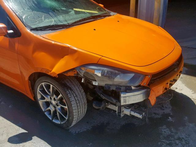 1C3CDFBB9ED868103 - 2014 DODGE DART SXT ORANGE photo 9