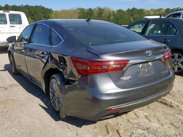 4T1BK1EB6GU199685 - 2016 TOYOTA AVALON XLE CHARCOAL photo 3