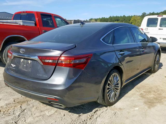 4T1BK1EB6GU199685 - 2016 TOYOTA AVALON XLE CHARCOAL photo 4