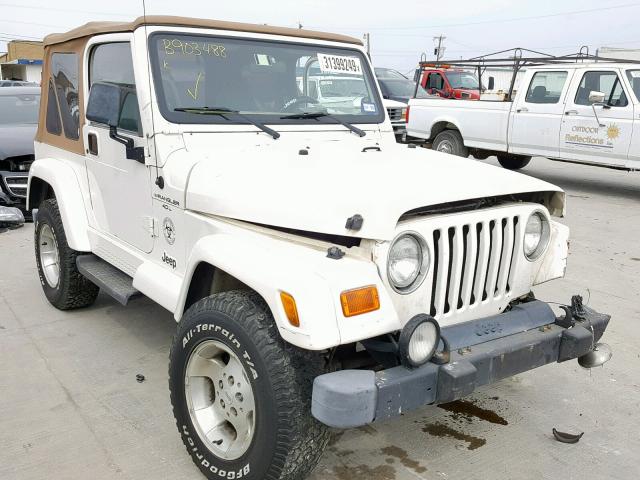 1J4FA59S7YP718554 - 2000 JEEP WRANGLER / WHITE photo 1