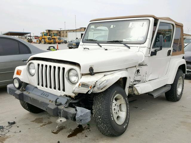 1J4FA59S7YP718554 - 2000 JEEP WRANGLER / WHITE photo 2